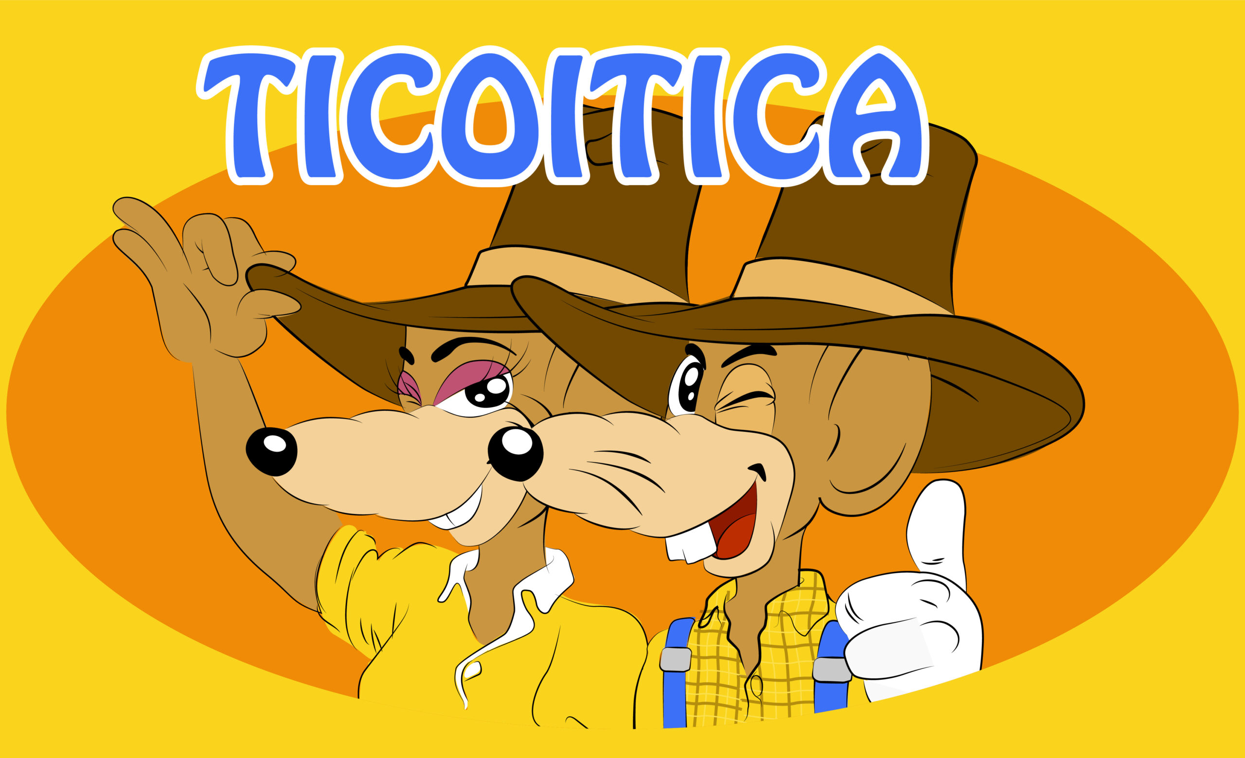 Personajes infantiles Tico y Tica los tiernos ratoncitos.