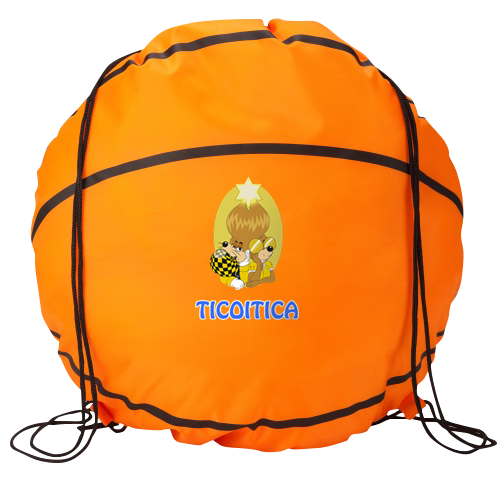 Mochila de forma de balon de basket