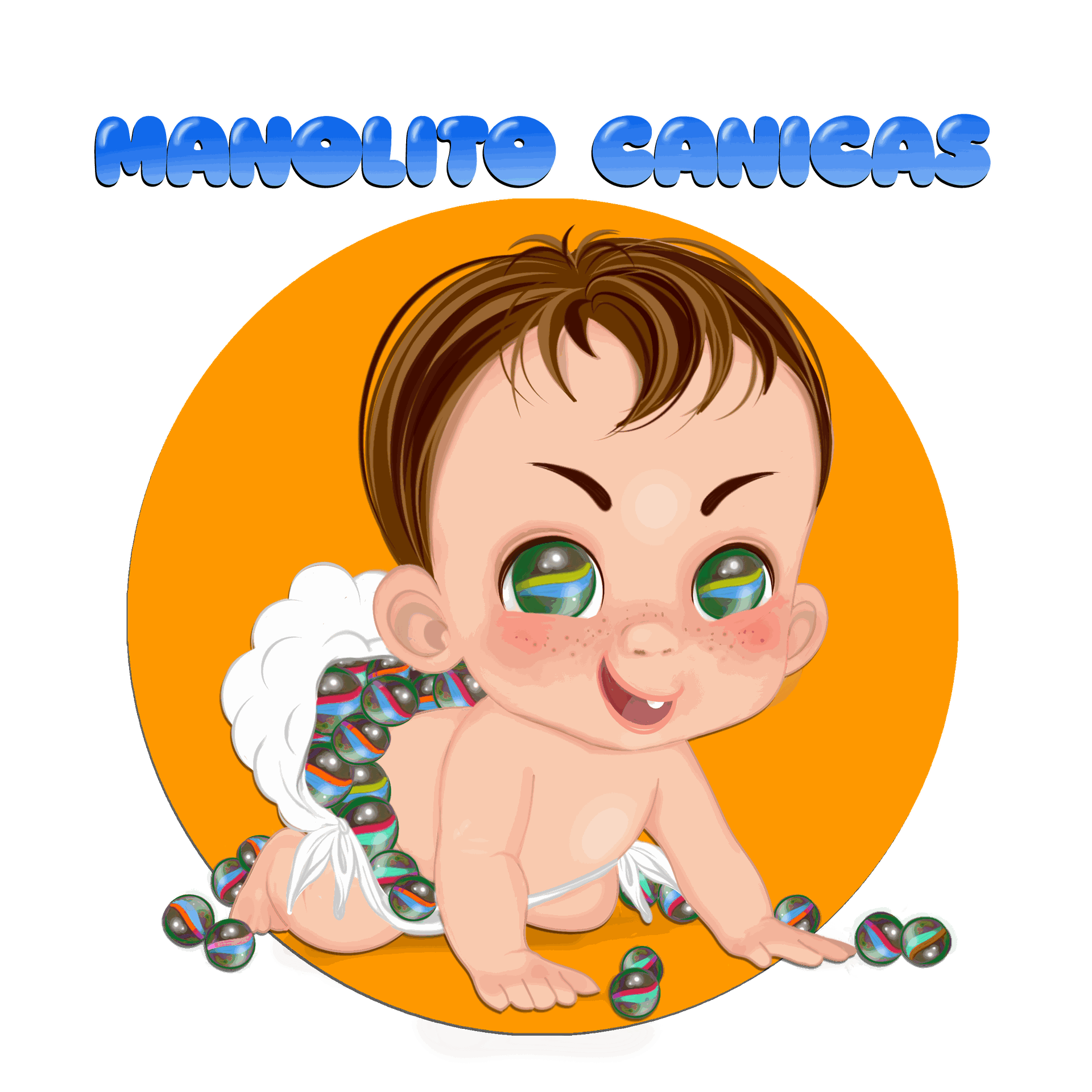 Arcadia personajes infantiles, descubre  a Manolito canicas.